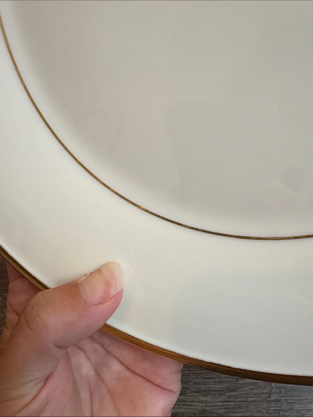 Lenox Eternal Dinner Plate 24k Gold Rim Bone China 10.75” Set of 2 READ